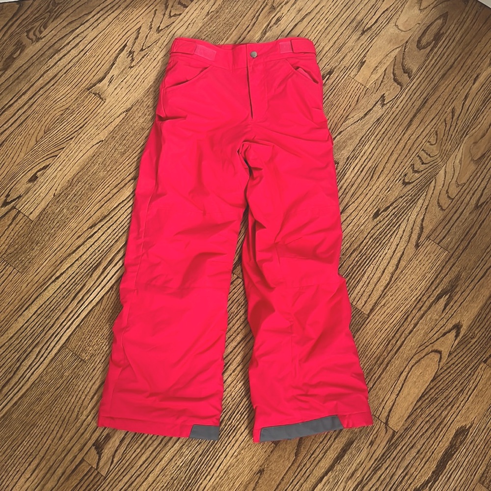 Kids Bright Pink Colombia Snow Pants - Size Medium
